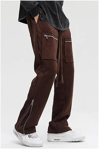 Miniatura 26 de Pantalones deportivos de gamuza sintética para mujer, pantalones de baile acampanados para hombre