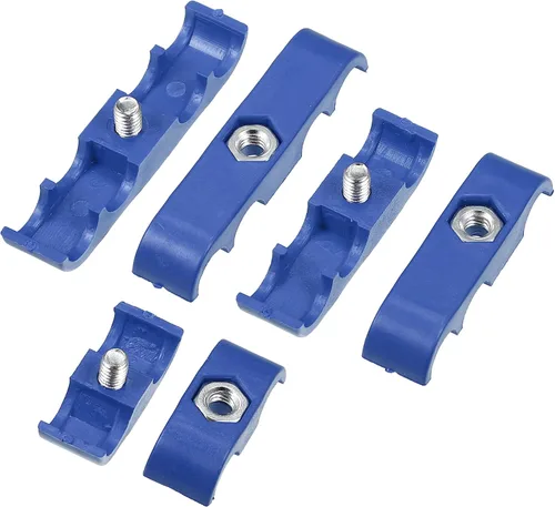 Miniatura 7 de X AUTOHAUX 2 Unidades 0.276 in-0.315 in Motor de coche Bujía Separador de Alambre Telares Divisor Organizador Abrazadera Plástico Azul