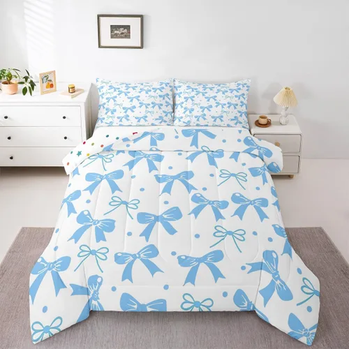 Miniatura 36 de Feelyou Juego de edredón de castillo rosa para niños, tamaño individual, juego de ropa de cama de princesa para niños y niñas, inserto de edredón