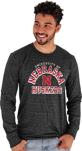 Miniatura 8 de Blue 84 NCAA - Camiseta de manga larga para hombre Tri-Blend