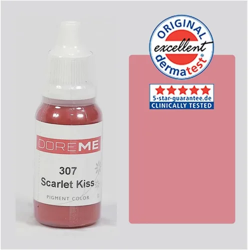 Doreme Scarlet Kiss - Juego de tinta de tatuaje de pigmento de maquillaje permanente profesional Microblading Labios de micropigmentación