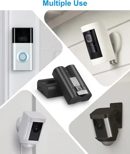 Miniatura 7 de 2 unidades de repuesto para batería Ring Compatible con Ring-Doorbell-Camera 2/3/4/3plus, Stick Up Camera (2ª y 3ª generación), también