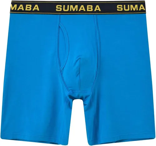 Miniatura 7 de Calzoncillos tipo bóxer de pierna larga para hombre, con bolsa que no se sube, de bambú, transpirables