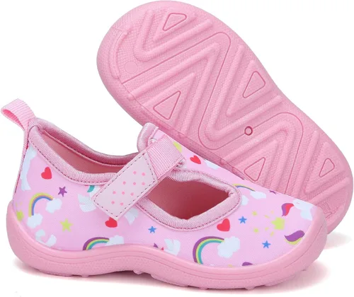Miniatura 7 de FANTURE Zapatos de agua para niños y niñas, lindas sandalias acuáticas, playa, piscina, parque acuático, tenis acuáticos, para niños pequeños