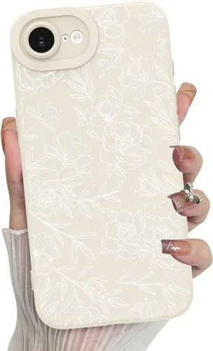 Miniatura 76 de MZELQ para iPhone 12 Pro Max, Funda de silicona con patrón floral de flores y girasoles, rosa, lindo, protección de cámara, funda suave y delgada