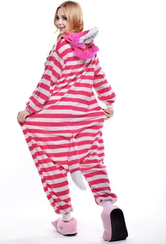 Miniatura 7 de Pijama unisex de Halloween para adultos, disfraz de Navidad, Cheshire Cat