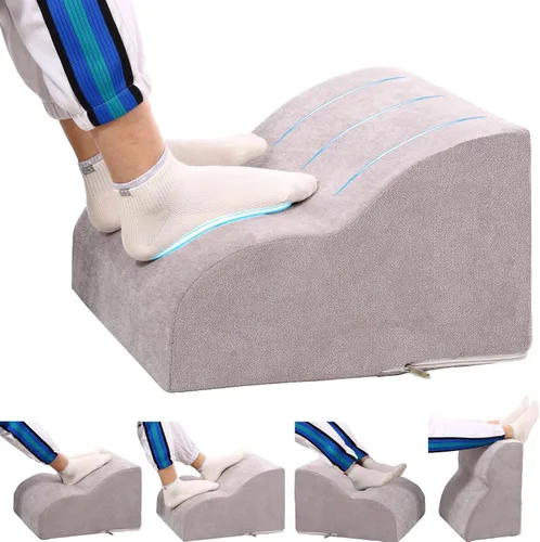 Miniatura 13 de Reposapiés para debajo del escritorio en el trabajo. Taburete de tres niveles multifuncional, con reposapiés lavable. para debajo del escritorio
