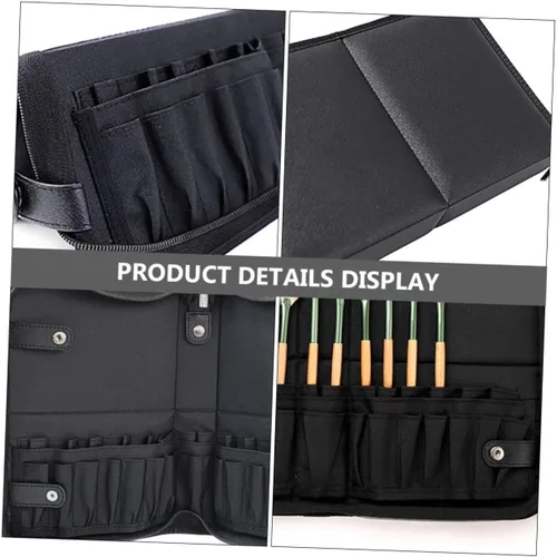 Miniatura 3 de VICASKY Slot Multipurpose Makeup Brush Holder Organizer Pouch Large Capacity Cosmetic Brush Case Travel Friendly Easy Access Cosmetic Storage for