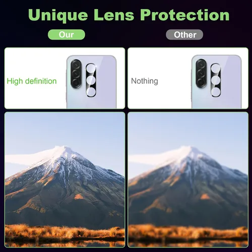 Miniatura 5 de Protector de lente de cámara para Samsung Galaxy A36, antiarañazos, fácil de instalar, alta definición, anti huellas dactilares, película de vidrio