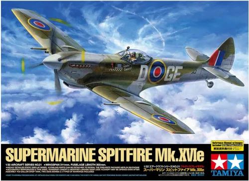 Miniatura 7 de Supermarine Spitfire Mk.xvie - 1:32 Aeronave - Tamiya