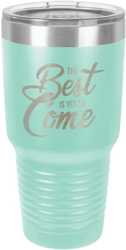Miniatura 20 de Vaso rosa de 30 onzas con popote y tapa superior deslizante Taza de viaje de acero inoxidable Comparar con Yeti Rambler Rosado