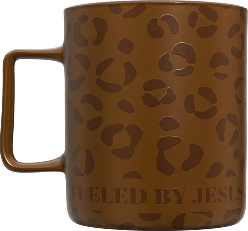 Miniatura 2 de Taza de café de gran tamaño de 22 onzas con cita motivacional Fueled by Jesus – Taza de café extragrande perfecta para regalos – Ideal para té