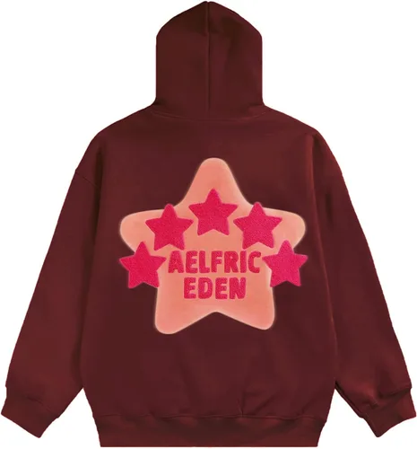 Miniatura 2 de Aelfric Eden Sudadera con capucha con estampado de estrellas, ropa urbana, tendencia causal, holgada, de gran tamaño, sudadera con capucha