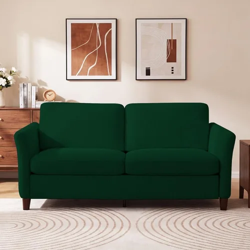 Miniatura 14 de Valthie Sofá biplaza de pana de 61 pulgadas, sofás modernos y cómodos con bolsillo lateral, sofá de sala de estar, sofá para dormitorio y espacios