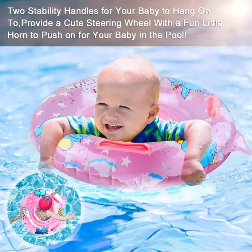 Miniatura 3 de Walsai Flotador de natación para bebé, anillo de natación inflable con asiento flotante para niños de 6 meses a 6 años