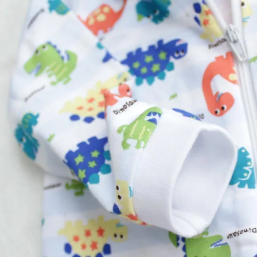 Miniatura 5 de Enterizo de mameluco para bebé, con cremallera frontal, 100% algodón, ropa de juego