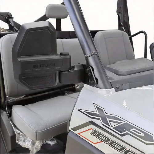 Miniatura 8 de SHEJISI Espejos laterales UTV con pilar A compatibles con Polaris Ranger XP 1000/Ranger Crew XP 1000 2018-2025, su función de resorte permite un