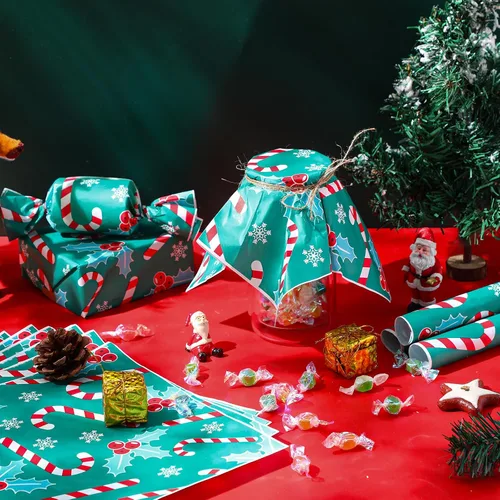 Miniatura 7 de Yahenda 150 piezas de papel de cera de Navidad, hojas de papel de pergamino decorativo impermeable para panadería, resistente a la grasa