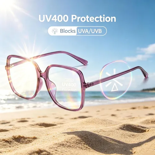 Miniatura 8 de Unisex Blue Light Blocking Glasses - Anti-Eyestrain for Computer/Gaming (Men & Women) (Black, brown, purple)