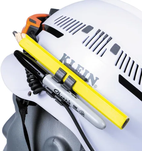 Miniatura 13 de Klein Tools KHH56308 linterna frontal recargable LED de haz ancho para cascos duros Klein Tools, 770 lúmenes, para trabajo, batería y soporte