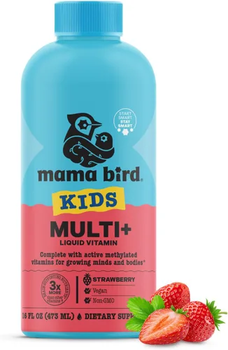 Miniatura 10 de Best Nest Wellness Kids Multi Plus - Suplemento de apoyo a la salud cerebral para niños, multivitamínico líquido con vitaminas metiladas, suplemento