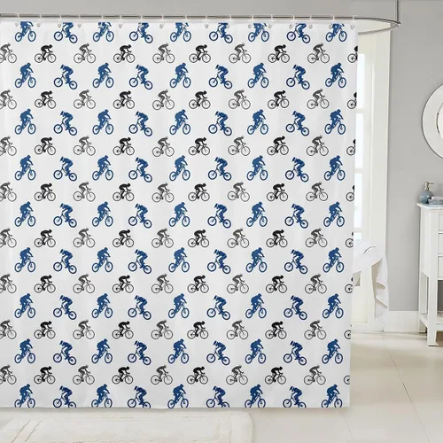 Miniatura 13 de Erosebridal Cortina de ducha con diseño de zorro, bonito diseño de animales del bosque, para niños y niñas, con dibujos animados, con cabeza
