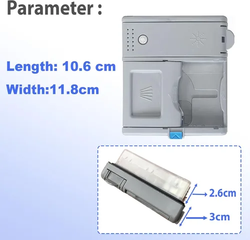 Miniatura 4 de DD81-02628A - Dispensador de detergente para lavavajillas A/S (4.2 x 4.7 x 2.1 pulgadas), DD81-02202A Dispensador de detergente y enjuague
