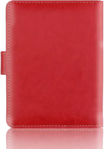 Miniatura 6 de Funda de piel sintética para pasaporte, con bloqueo RFID, tarjetero para mujeres y hombres, 02 Rojo, Cartera Rfid