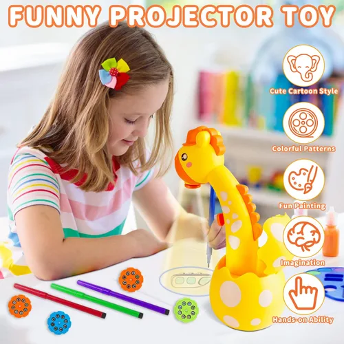 Miniatura 4 de KETIEE Proyector de Dibujo para Niños, Juguete con Proyector para Trazar y Dibujar con Luz y Música, Proyector Inteligente para Bocetos para Niños