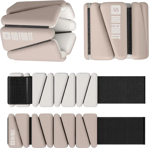 Miniatura 11 de SPORTBIT Brazaletes y pesas para tobillos para mujeres - Juego de 2 (1 libra cada una) Brazaletes ajustables con pesas para tobillos y muñecas