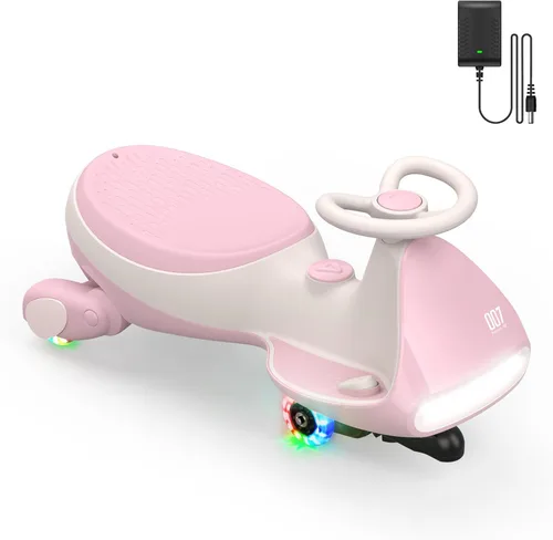 Miniatura 12 de FanttikRide N7 Pro - Coche eléctrico Wiggle con pedal, batería recargable, CyberWiggle, auto oscilante 2 en 1, 2 velocidades máximas de 4 mph, Azul