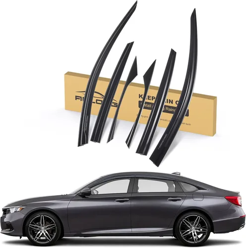 Miniatura 12 de Protectores de lluvia con cinta adhesiva para Toyota RAV4 2019 2020 2021 2022 2023 - Visera lateral de humo inastillable para ventana, deflectores