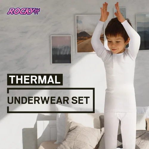 Miniatura 2 de Rocky Ropa interior térmica para niños (conjunto térmico de pantalones largos) camisa y pantalones, capa base con leggingspantalones de esquífrío