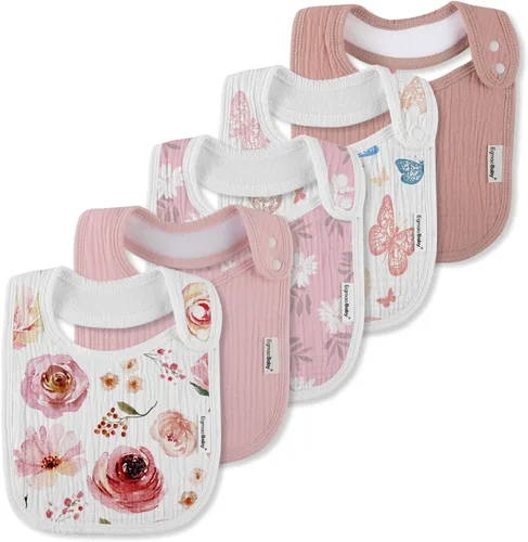 Miniatura 14 de Baberos de muselina para bebés niños y niñas, babero de muselina orgánica para bebé para babeo y dentición, baberos suaves de bandana para babeo