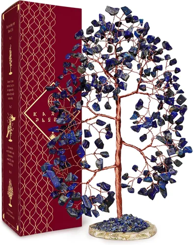 Miniatura 9 de Árbol de la vida de cristal de amatista curativos de chakras, árboles bonsái de Feng Shui para energía positiva, dinero, buena suerte, árbol