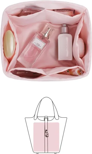 KINGS IN BAG Organizador para bolsas de mano y bolsas de mano, bolsas de lujo con satén sedoso, se adapta a bolsas de Picotin 1822, ligeras para uso