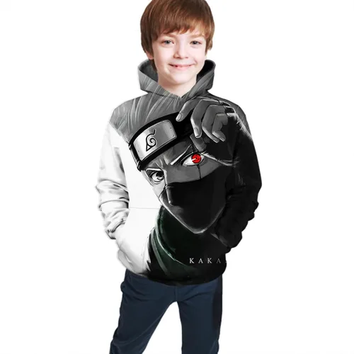 Miniatura 3 de Oboiti Sudadera con capucha de anime 3D, sudadera con capucha de bolsillo grande para niños y niñas