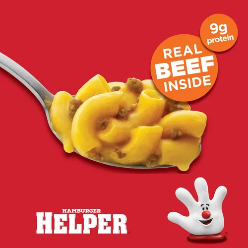 Miniatura 8 de Hamburger Helper Taza de macarrones para microondas con hamburguesa con queso (2 onzas, paquete de 6) sin sabores artificiales, listos en 4 minutos