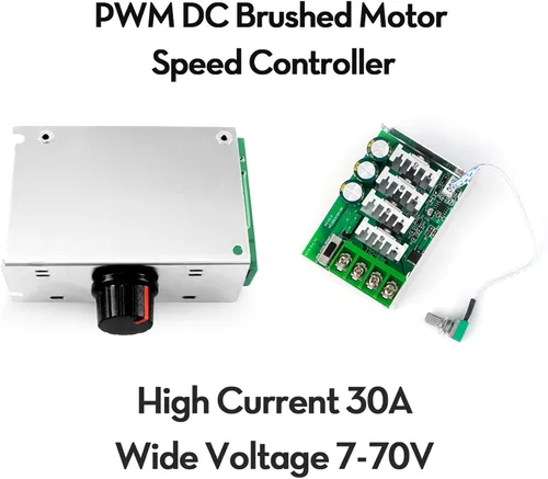 Miniatura 5 de RioRand Interruptor controlador de velocidad del motor de 7-70V PWM DC 30A