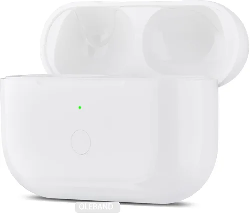 Miniatura 8 de OLEBAND Funda de carga de repuesto para Airpods Pro 2 y 1: fácil de emparejar tus auriculares Air pods Pro con botón de emparejamiento, soporta