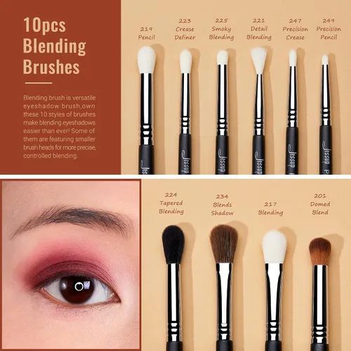 Miniatura 6 de Jessup Pinceles de maquillaje T336 con cepillo de ojos profesional Set T341