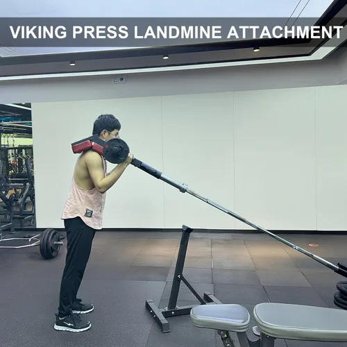 Miniatura 6 de Mango de Mina Terrestre Viking Press para Barra de 2 Pulgadas, Accesorios de Entrenamiento de Fuerza para Prensa de Hombro y Accesorio de Fila en T