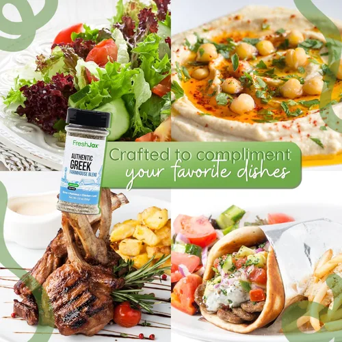Miniatura 3 de FreshJax Auténtico condimento griego – 3.2 onzas Mezcla de hierbas mediterráneas para pollo, cordero, mariscos, giroscopios, verduras Perfecto