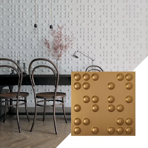 Miniatura 25 de Ekena Millwork WP20X20EMWH 19 5/8 pulgadas de ancho x 19 5/8 pulgadas de alto Emery EnduraWall Decorativo 3D Panel de pared cubre 2.67 pies cuadrados