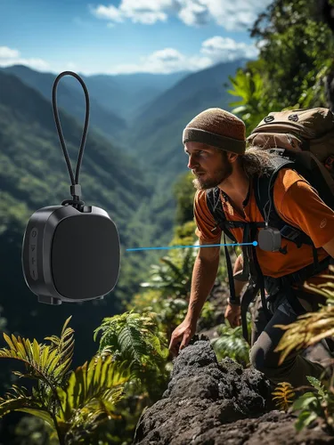 Miniatura 6 de Altavoz Bluetooth Reproductores multimedia portátiles, sonido estéreo claro y fuerte, altavoz inalámbrico de graves profundos con luces TWS IPX5