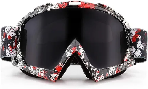 Miniatura 19 de AVV Gafas de motocicleta para hombres y mujeres – Gafas de motocross ATV resistentes al viento, gafas anti UV todoterreno para montar MTB Motocross