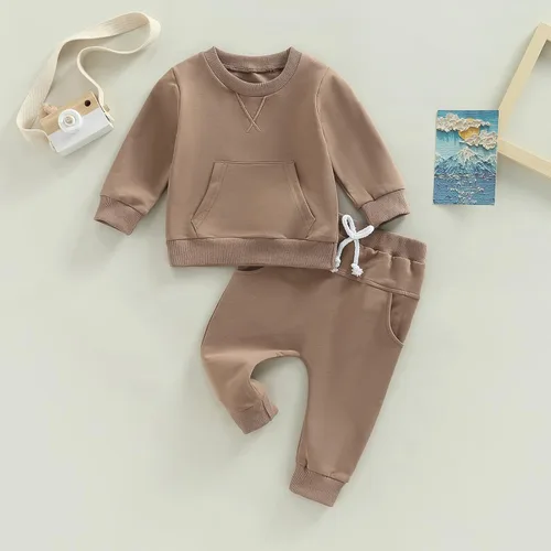 Miniatura 3 de Mubineo Conjunto de sudadera de manga larga para bebé niño y niña, para otoño e invierno