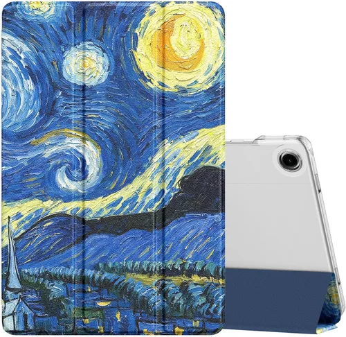 Miniatura 31 de MoKo Funda para Galaxy Tab A9+/A9 Plus de 11 pulgadas 2023, Funda Protectora Inteligente Delgada con Soporte y Carcasa Trasera Translúcida de PC