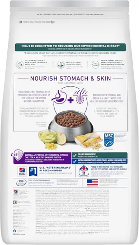 Miniatura 2 de Hill's Science Diet Estómago y piel sensibles, adultos 1-6, soporte de sensibilidad estomacal y de la piel, alimento seco para perros, receta