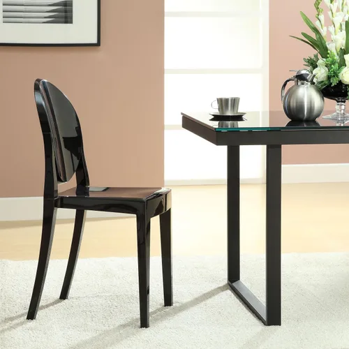 Miniatura 2 de LexMod Casper silla de comedor, Madera, Negro
